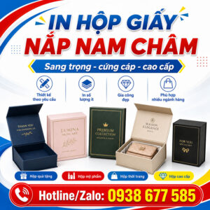 In hộp giấy nắp nam châm