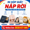 In hộp giấy nắp rời