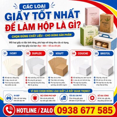 Các loại giấy tốt nhất để làm hộp là gì?