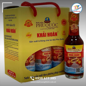 In hộp giấy đựng nước mắm