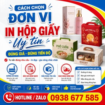 Cách chọn đơn vị in hộp giấy uy tín, đúng giá, đúng tiến độ