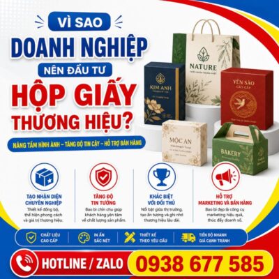 Vì sao doanh nghiệp nên đầu tư hộp giấy thương hiệu?