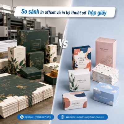 So sánh in offset và in kỹ thuật số hộp giấy