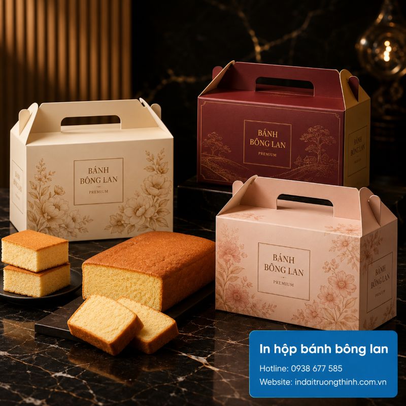 In hộp bánh bông lan tại TPHCM
