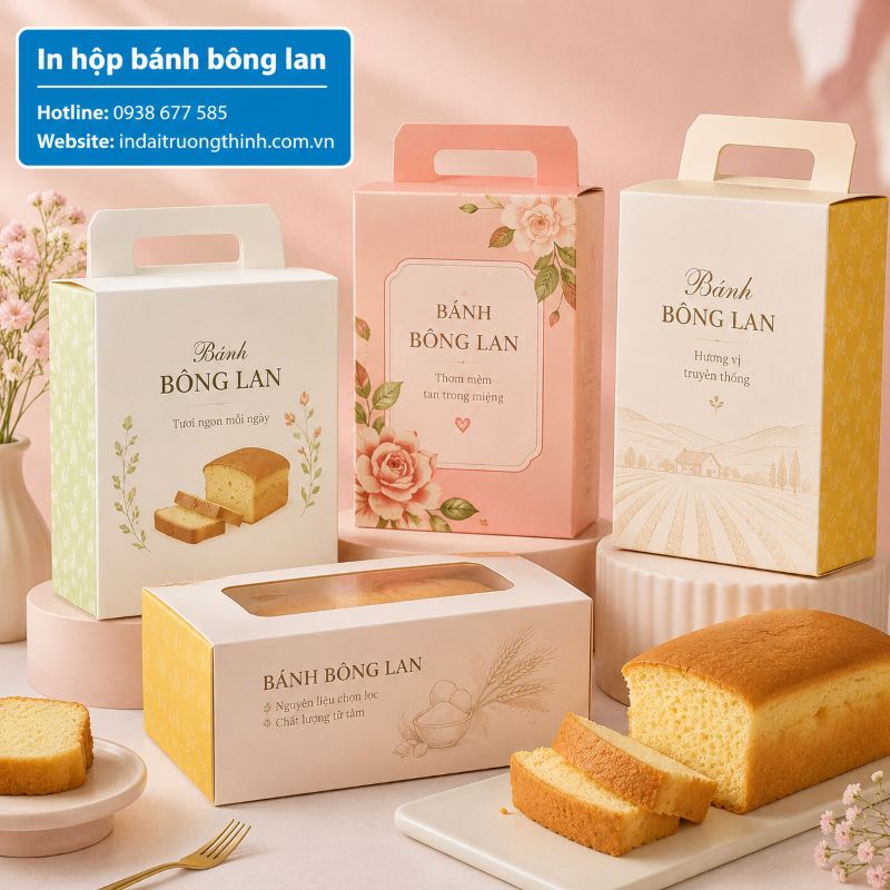 In hộp bánh bông lan tại TPHCM