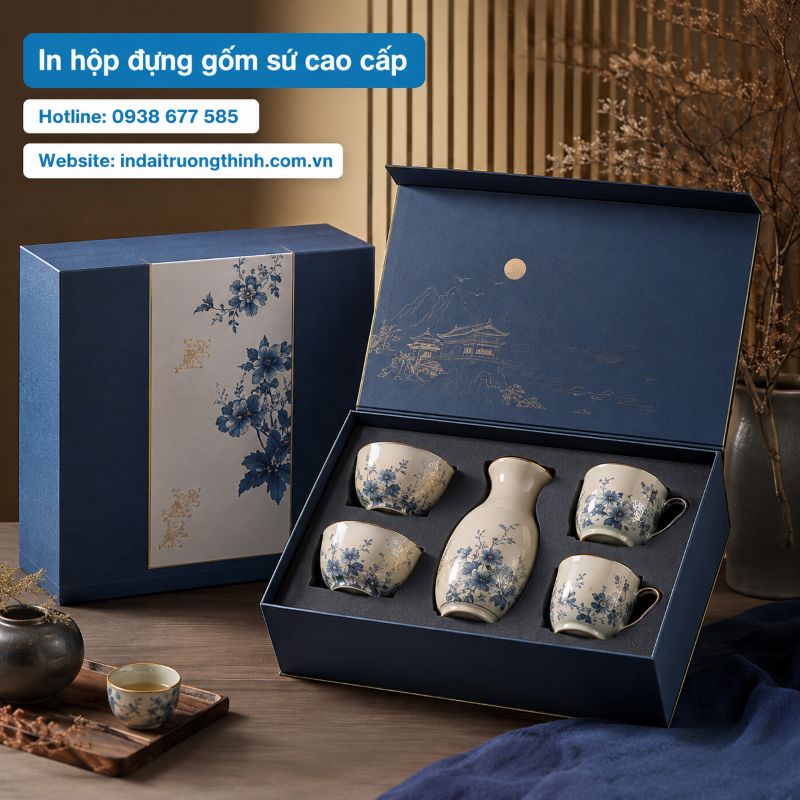 In hộp đựng gốm sứ cao cấp tại TPHCM