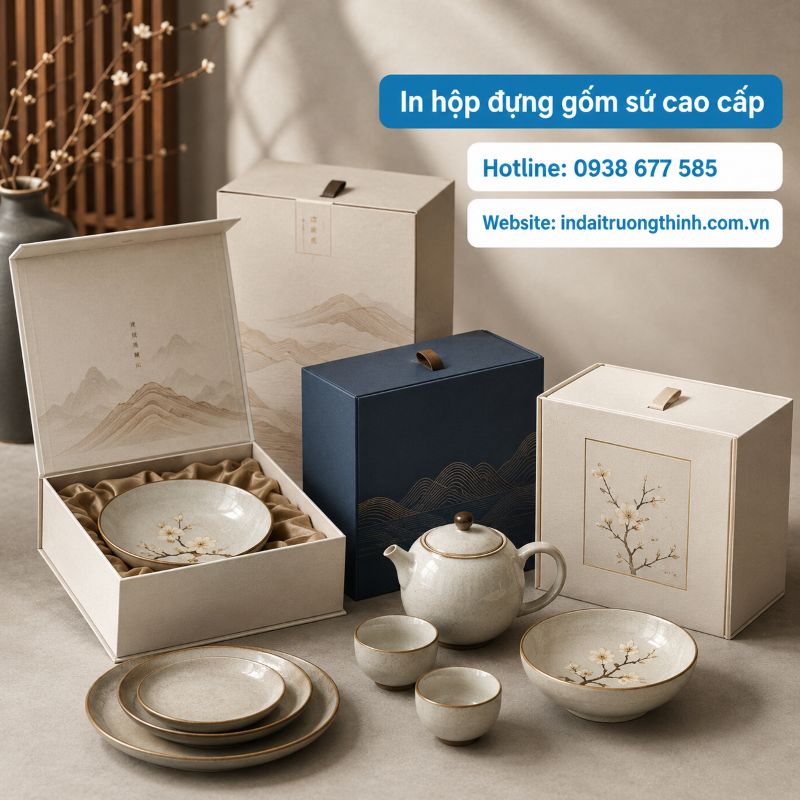 In hộp đựng gốm sứ cao cấp tại TPHCM