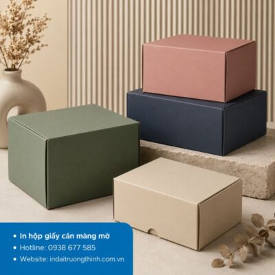 In hộp giấy cán màng mờ tại TPHCM