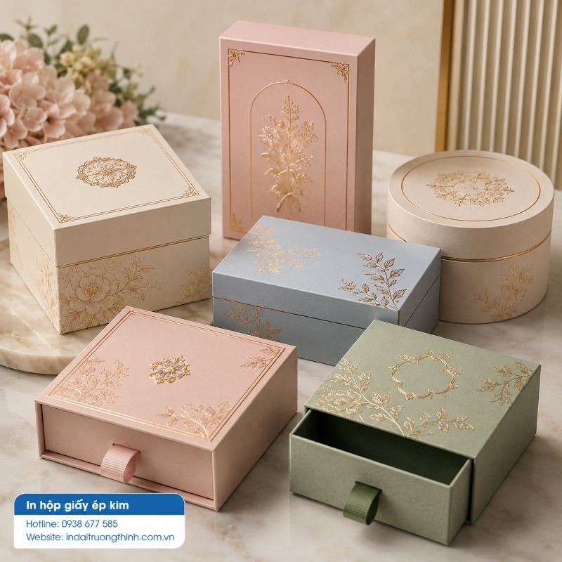 In hộp giấy ép kim tại TPHCM