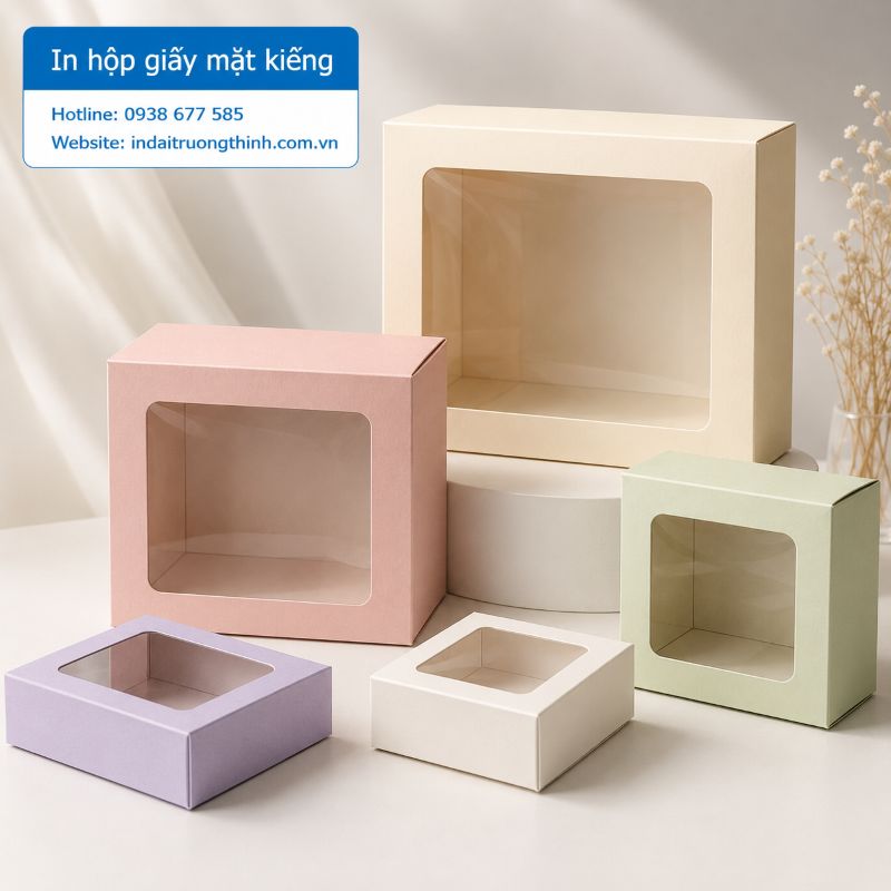 In hộp giấy mặt kiếng tại TPHCM