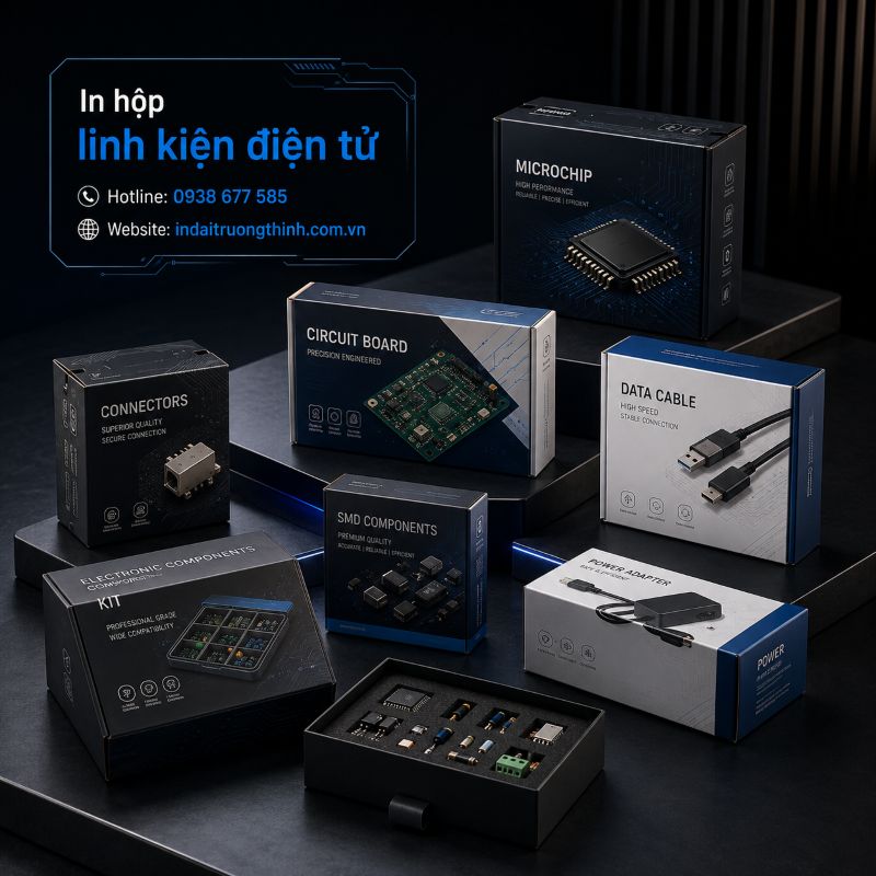 In hộp linh kiện điện tử tại TPHCM