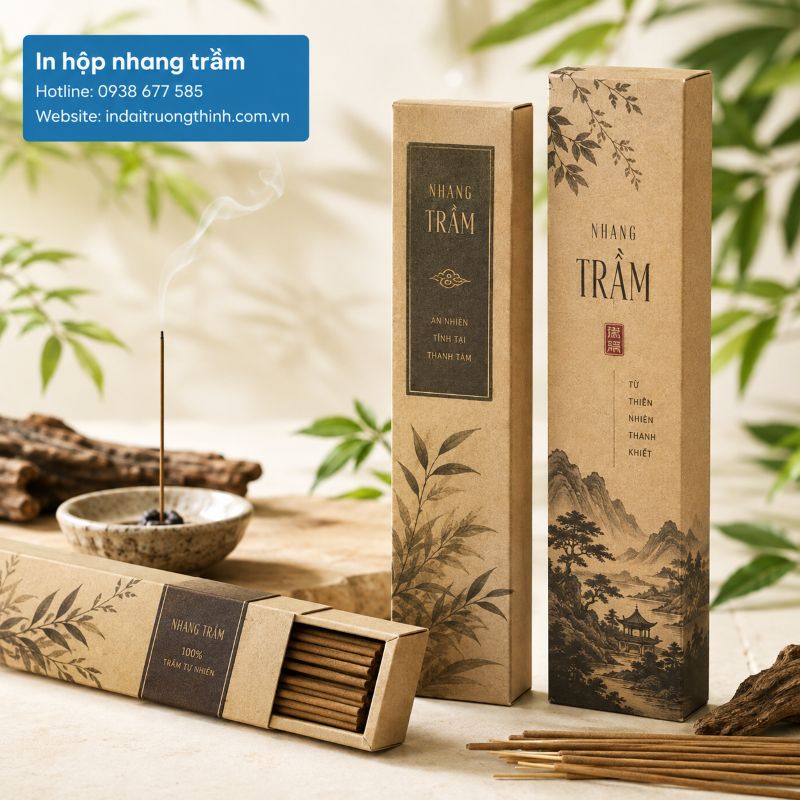 In hộp nhang trầm tại TPHCM