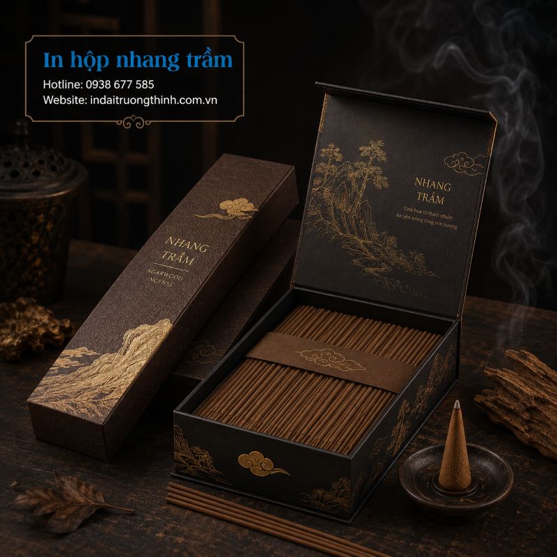 In hộp nhang trầm tại TPHCM