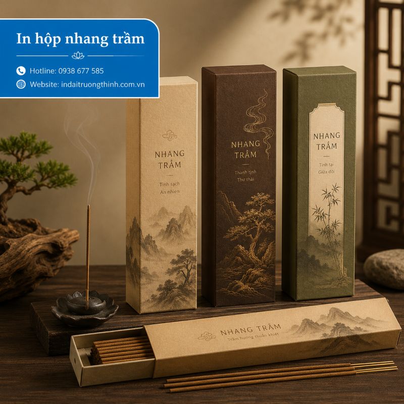 In hộp nhang trầm tại TPHCM