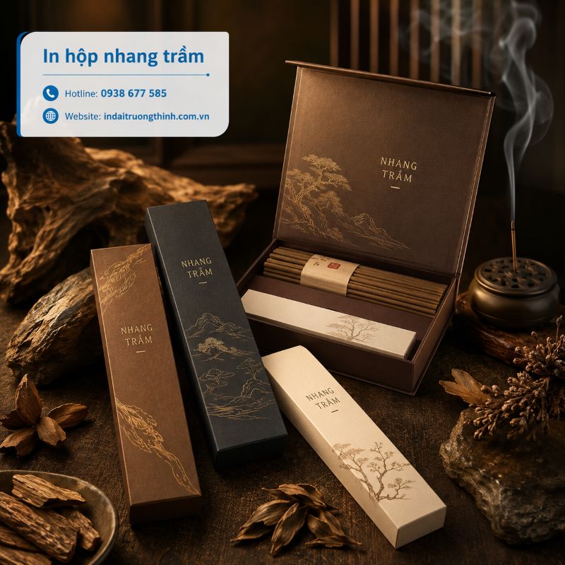 In hộp nhang trầm tại TPHCM