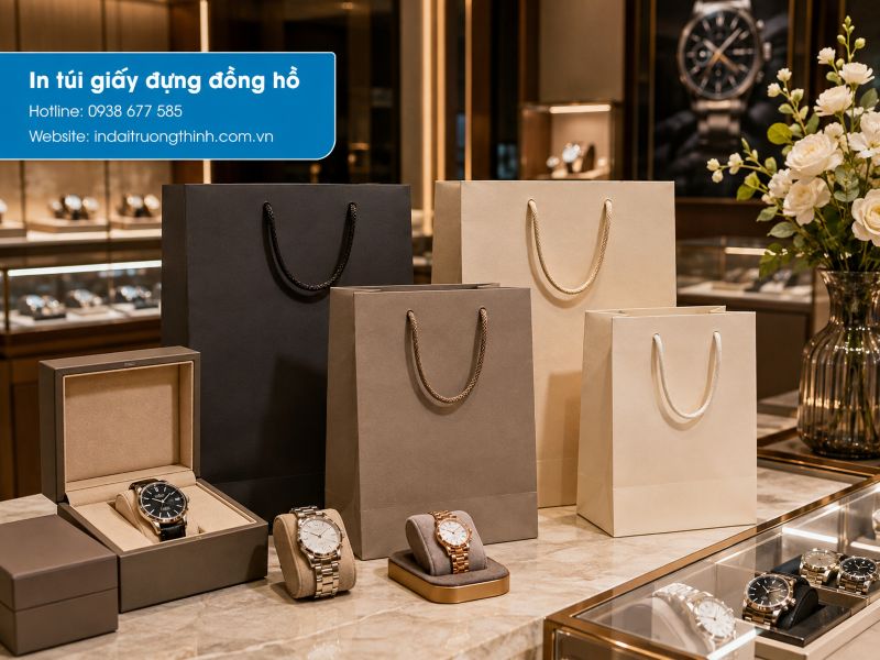 In túi giấy đựng đồng hồ tại TPHCM