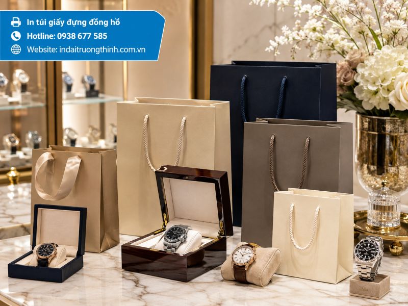 In túi giấy đựng đồng hồ tại TPHCM