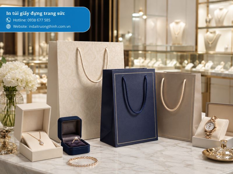 In túi giấy đựng trang sức tại TPHCM