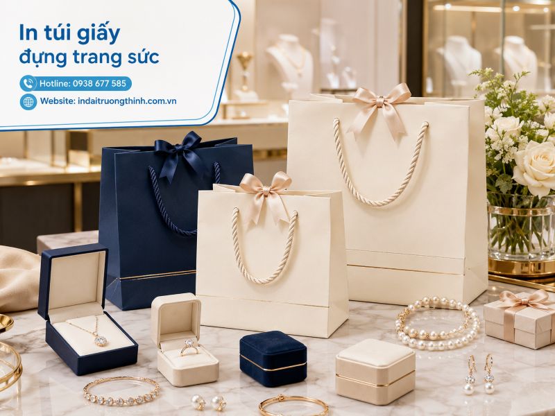 In túi giấy đựng trang sức tại TPHCM