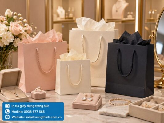 In túi giấy đựng trang sức tại TPHCM