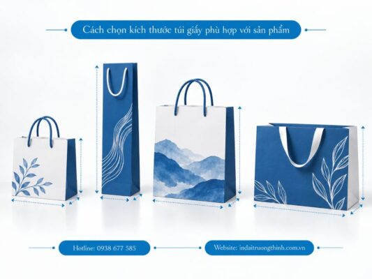 Cách chọn kích thước túi giấy phù hợp với sản phẩm