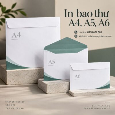 In bao thư A4, A5, A6 tại TPHCM