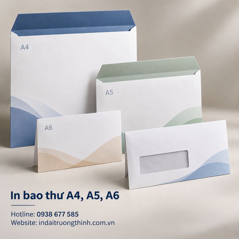 In bao thư A4, A5, A6 tại TPHCM