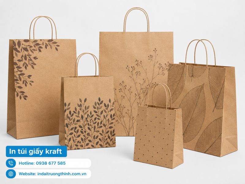 In túi giấy Kraft theo yêu cầu tại TPHCM