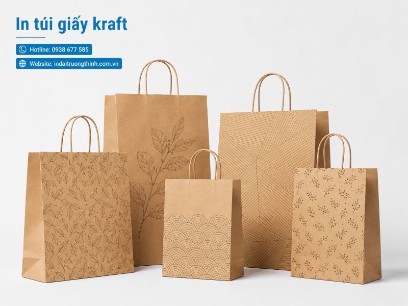 In túi giấy Kraft theo yêu cầu tại TPHCM