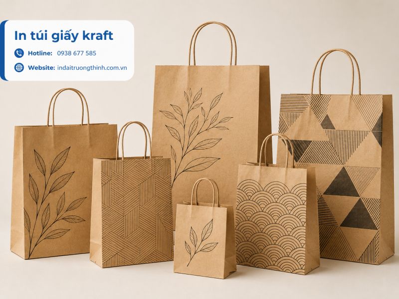 In túi giấy Kraft theo yêu cầu tại TPHCM