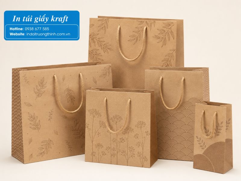 In túi giấy Kraft theo yêu cầu tại TPHCM