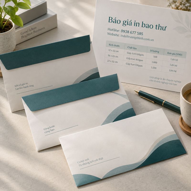 Báo giá in bao thư tại TPHCM