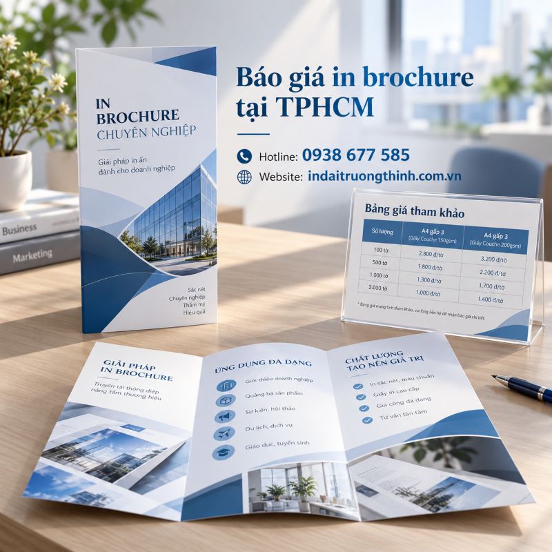 Báo giá in brochure tại TPHCM
