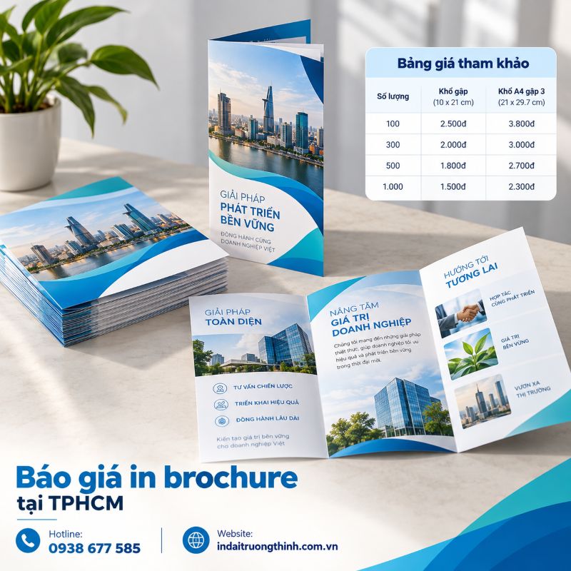 Báo giá in brochure tại TPHCM