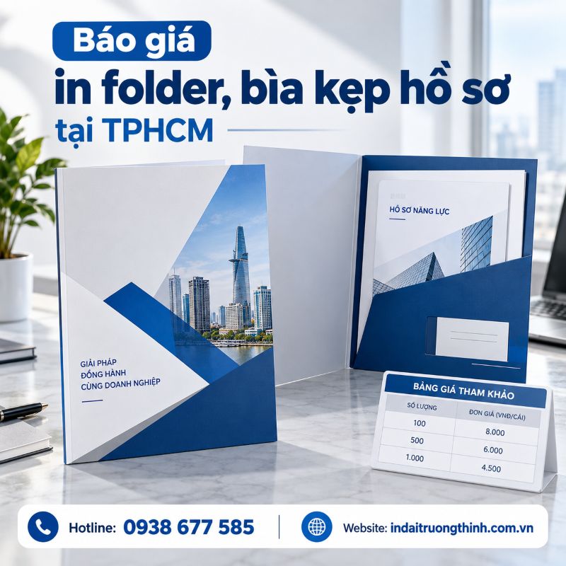 Báo giá in folder, bìa kẹp hồ sơ tại TPHCM