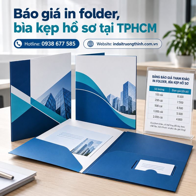 Báo giá in folder, bìa kẹp hồ sơ tại TPHCM