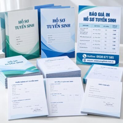 Báo giá in hồ sơ tuyển sinh tại TPHCM