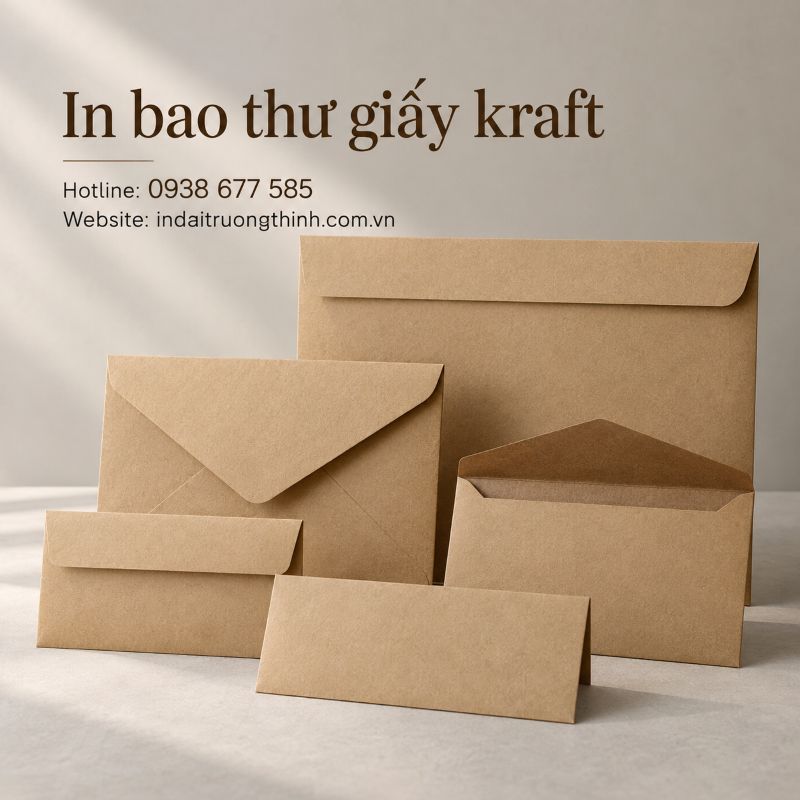 In bao thư giấy Kraft tại TPHCM