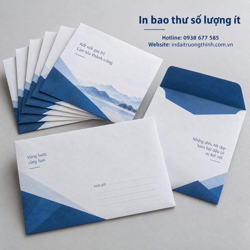 In bao thư số lượng ít tại TPHCM