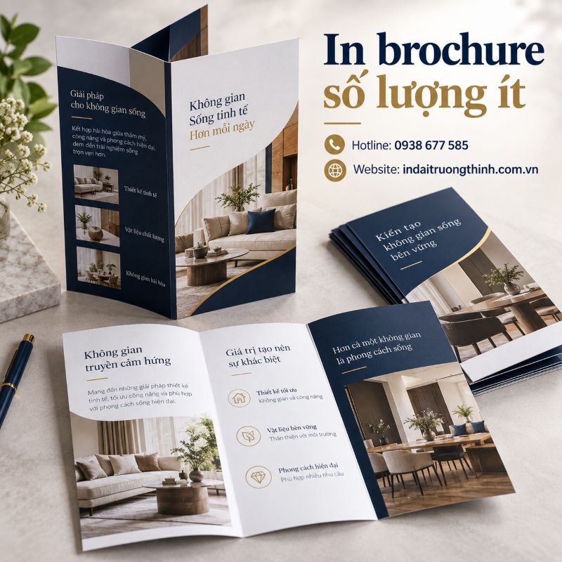 In brochure số lượng ít tại TPHCM
