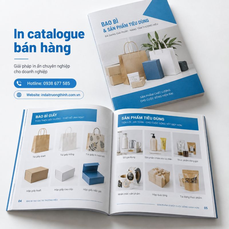 In catalogue bán hàng - catalogue giới thiệu sản phẩm tại TPHCM