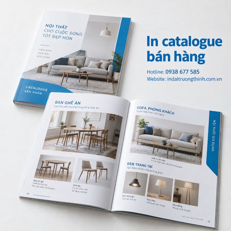 In catalogue bán hàng - catalogue giới thiệu sản phẩm tại TPHCM