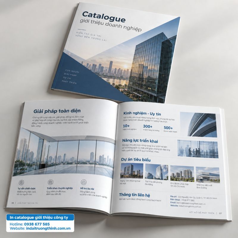 In catalogue giới thiệu công ty tại TPHCM