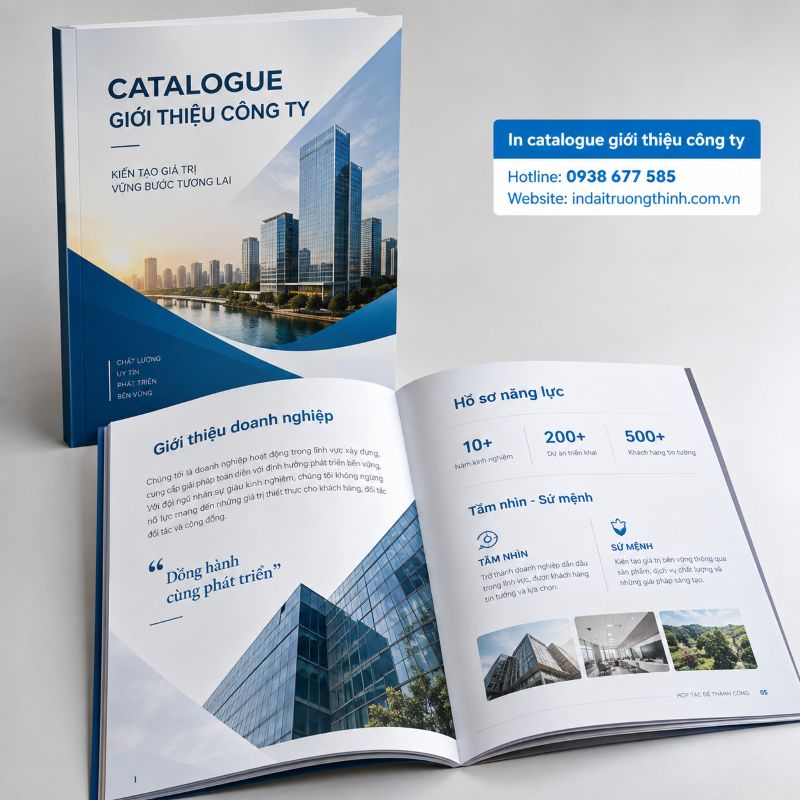 In catalogue giới thiệu công ty tại TPHCM