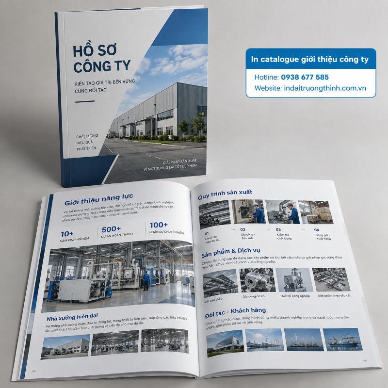 In catalogue giới thiệu công ty tại TPHCM