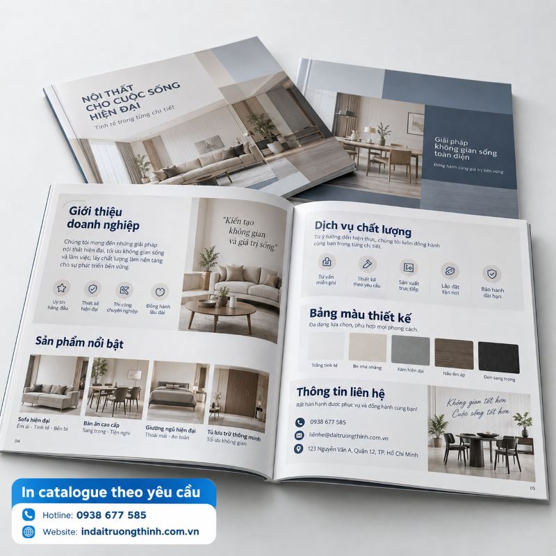 Báo giá in catalogue tại TPHCM