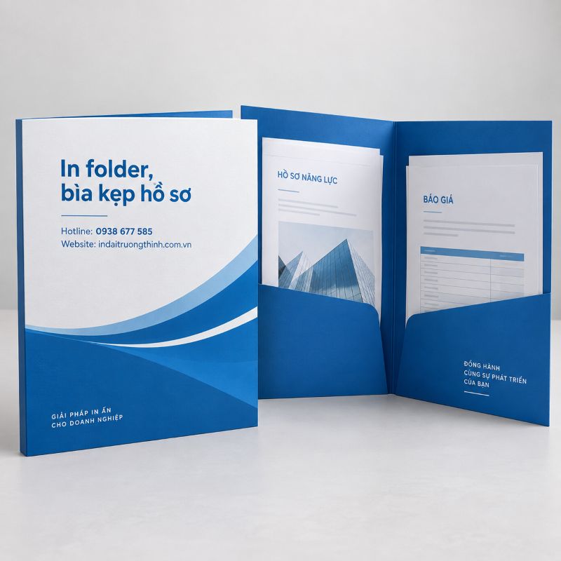 In folder, bìa kẹp hồ sơ giá rẻ theo yêu cầu tại TPHCM