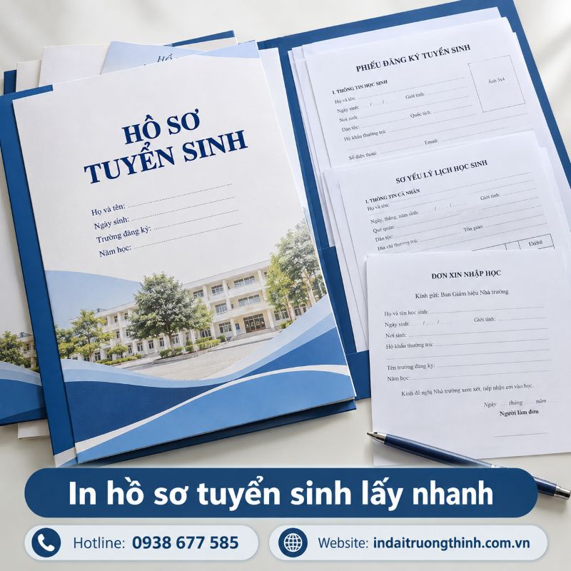 In hồ sơ tuyển sinh lấy nhanh tại TPHCM