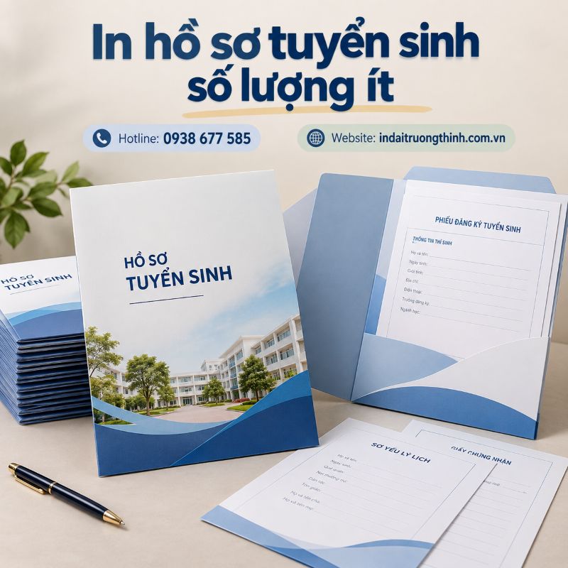 In hồ sơ tuyển sinh số lượng ít tại TPHCM
