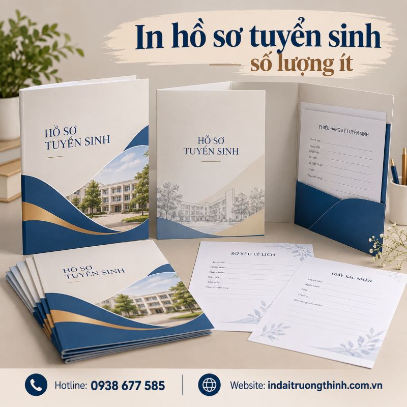 In hồ sơ tuyển sinh số lượng ít tại TPHCM